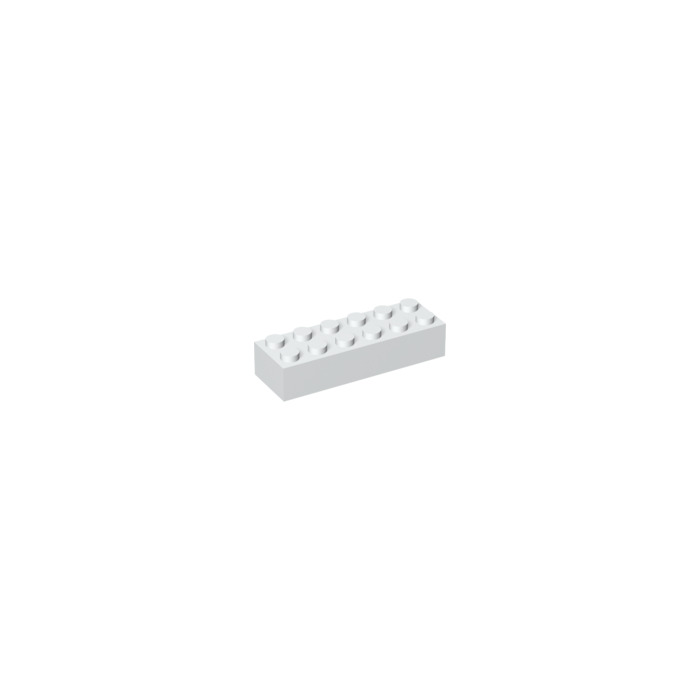 white blanc 4 x LEGO 44237 Brique NEUF NEW Brick 2x6
