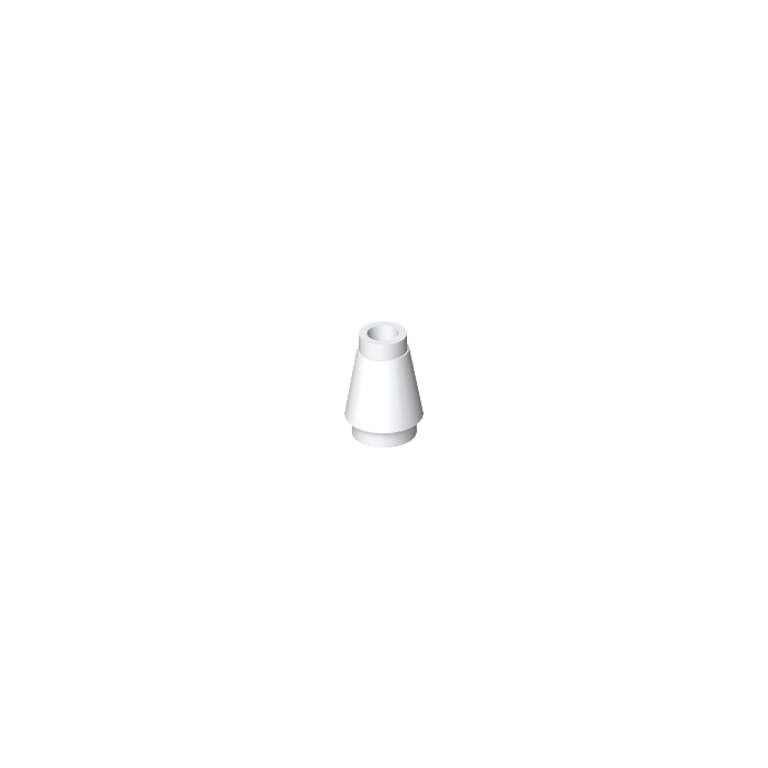 LEGO White Cone 1 x 1 with Top Groove (59900) | Brick Owl - LEGO 