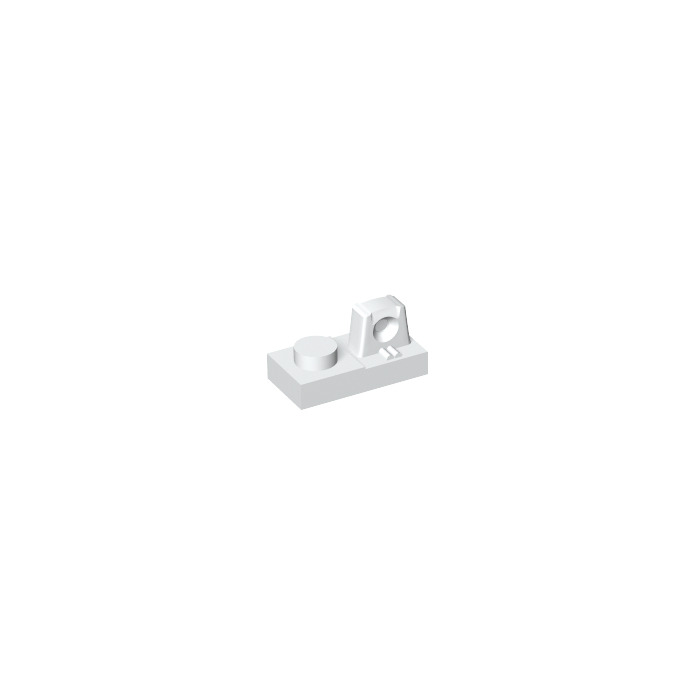 LEGO White Hinge Plate 1 x 2 Locking with Single Finger On Top (30383 / ...