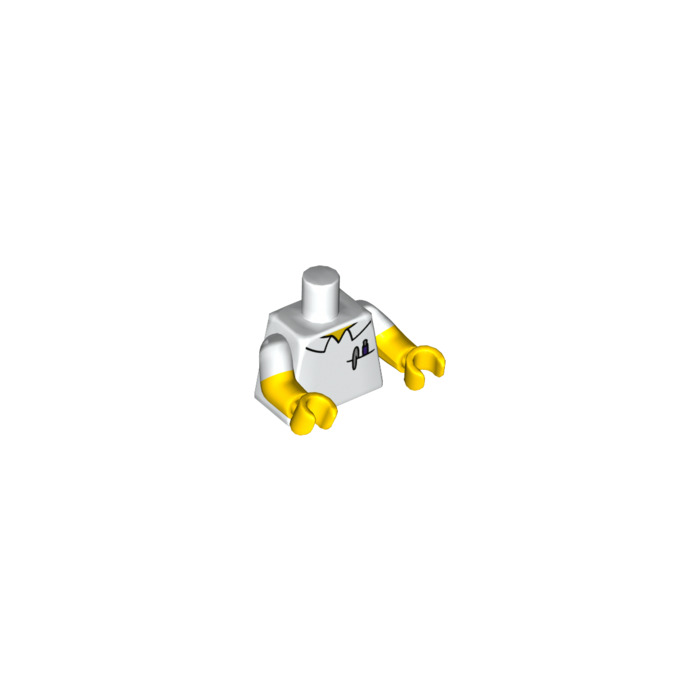 LEGO White Martin Prince Minifig Torso (16360) | Brick Owl - LEGO ...