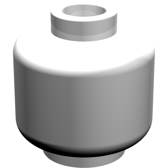 LEGO White Minifigure Head (Recessed Solid Stud) (3274 / 3626) | Brick ...