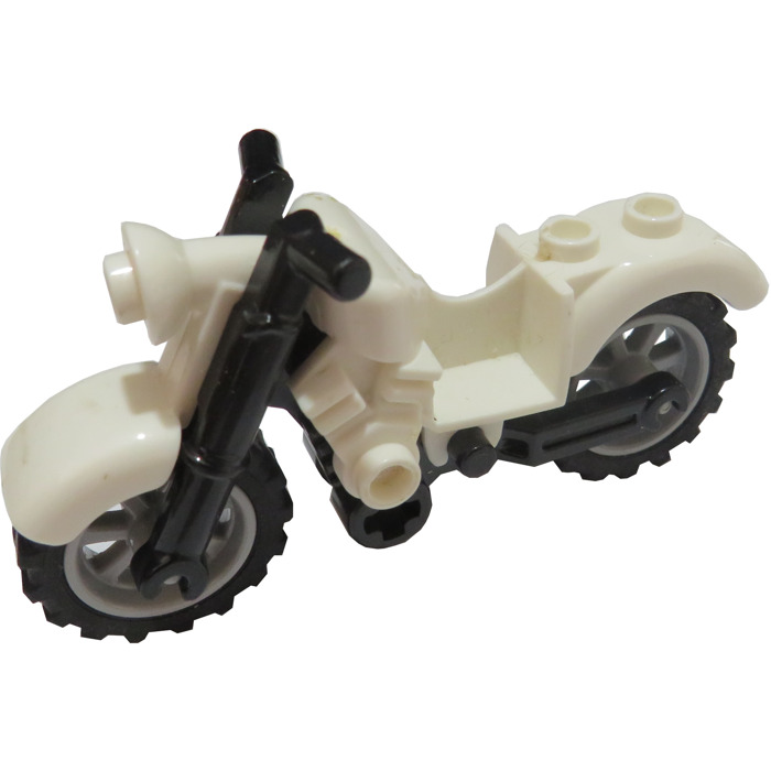 Lego figurine moto motocycle BLANC