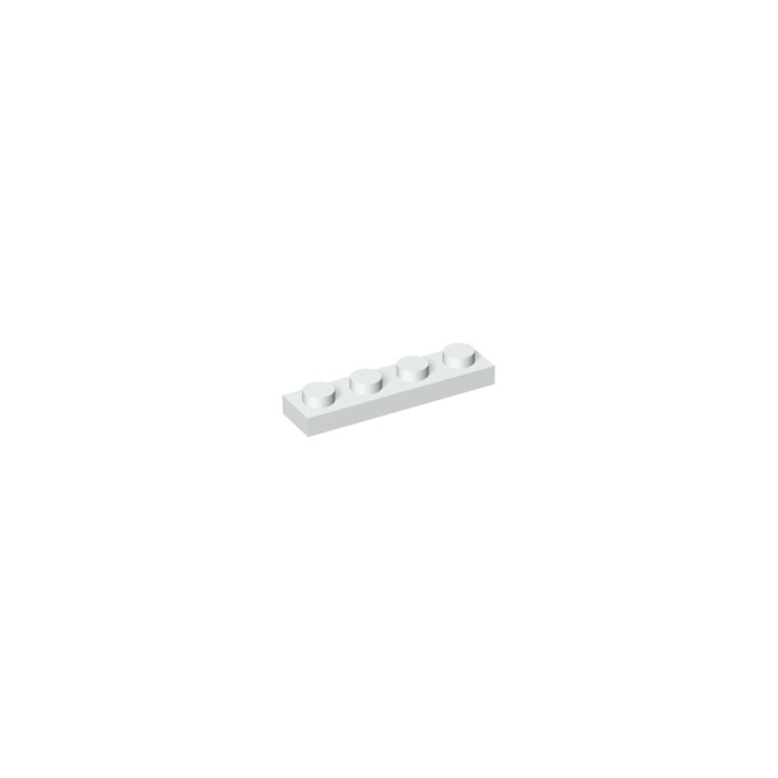 3710 pack of 10 Lego Plate Flat 1 x 4 White 