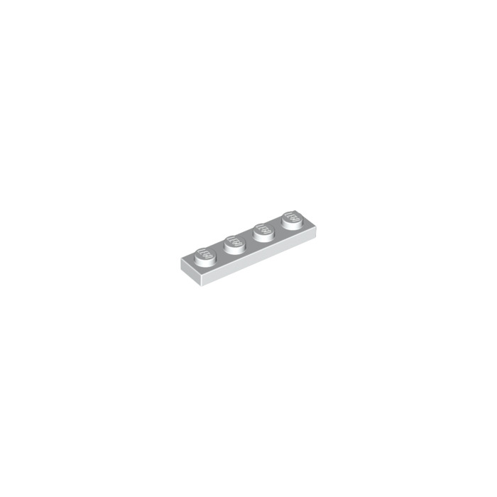 20x Lego ® Plates Plate Parts No 3710 1x4 Stud Studs White New New