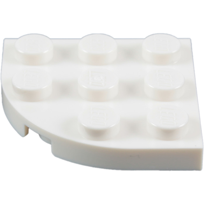 LEGO Lot of 4 White 3x3 Rounded Corner Plates 