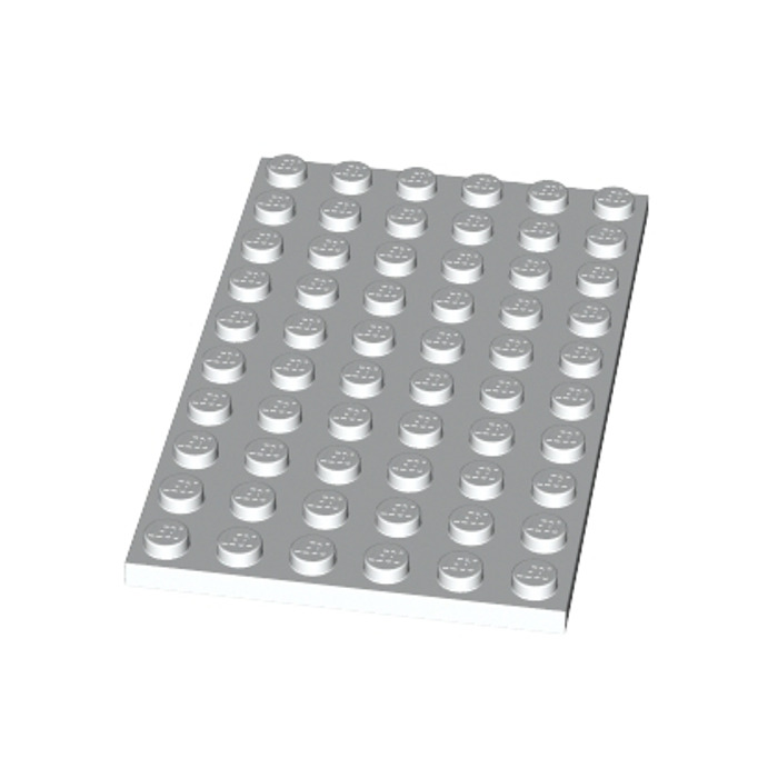 Lego 10 essieux plats blancs set 1690 1630 6464 6673 10 white plate modified 