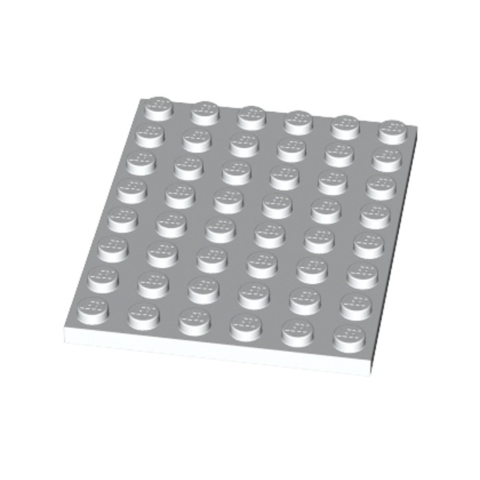 LEGO White Plate 6 x 8 (3036)