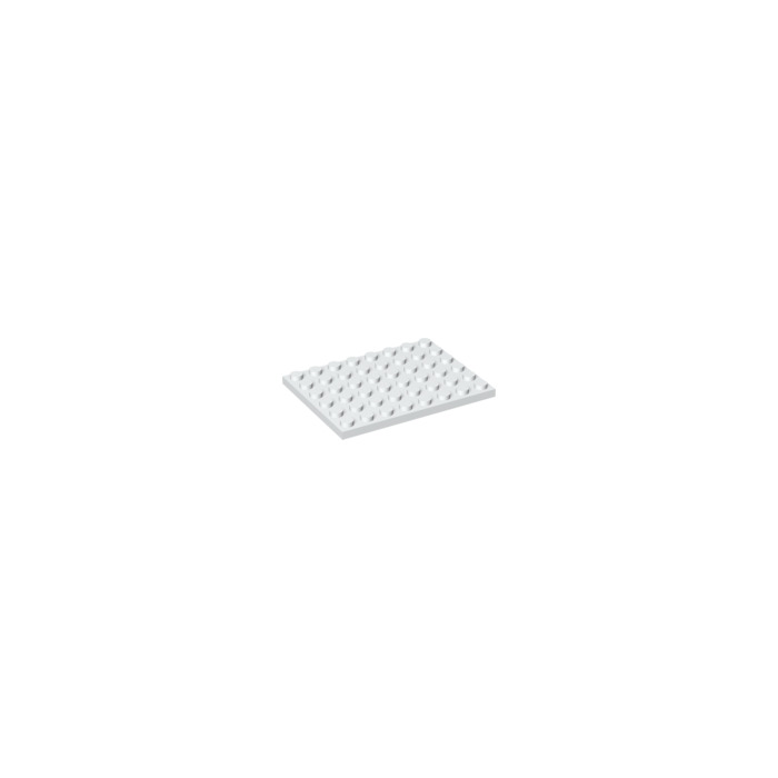 Lego 1x flat plate 6x8 8x6 white/white 3036 new 