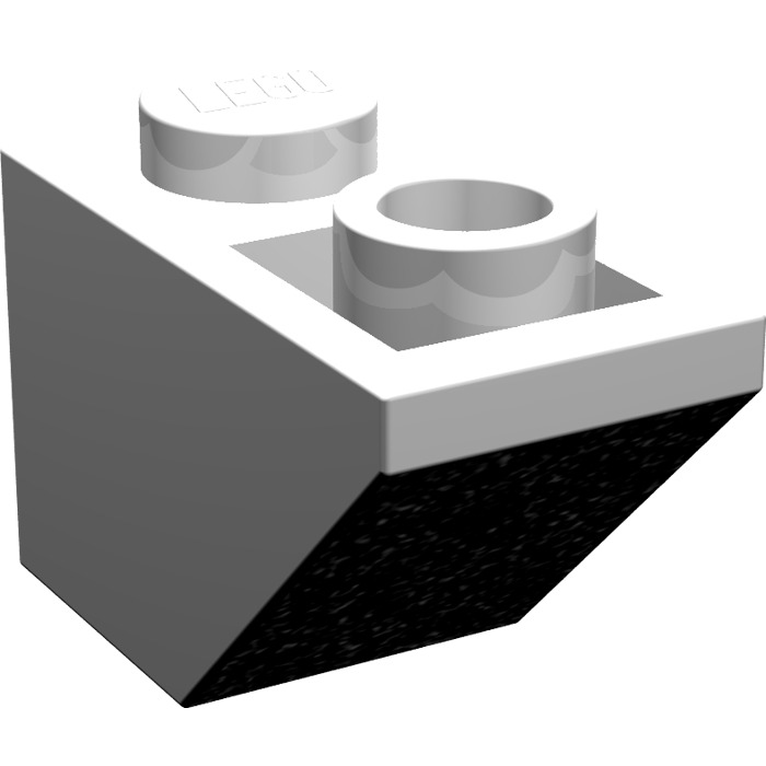 100 X LEGO ® Slope inverted/Dachstein invers/1x2 En Blanc/White NEUF 3665 