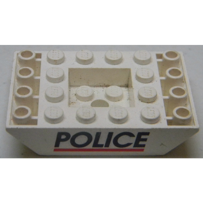 LEGO Dachstein 30183px1 BLANC --- police 6 x 4 45 ° double inverdet 