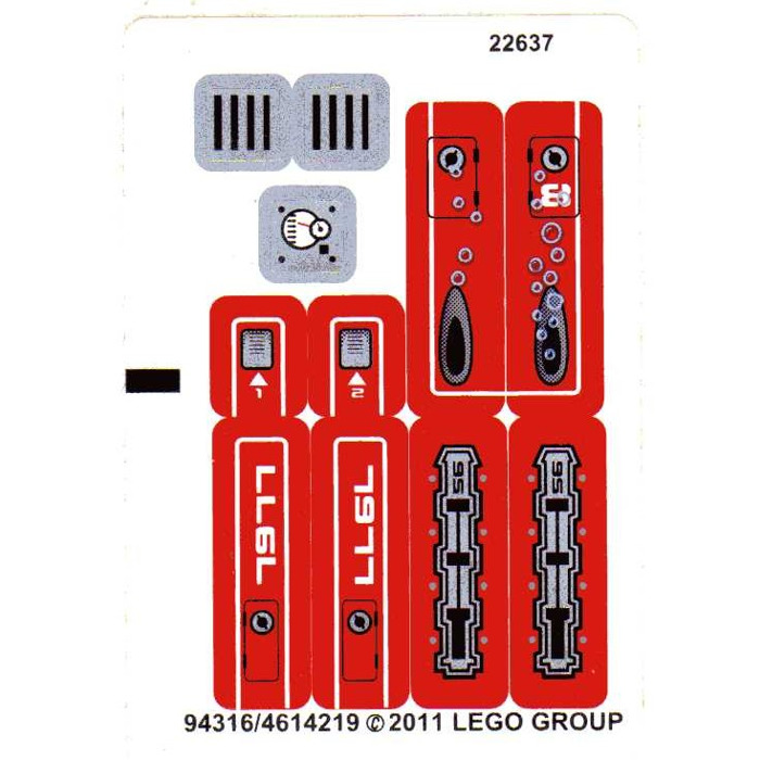 LEGO White Sheet Set 7977 (94316) | Brick Owl - LEGO Marketplace
