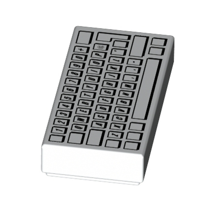 NEW LEGO WHITE KEYBOARD TILE OFFICE COMPUTER 1 x 2 