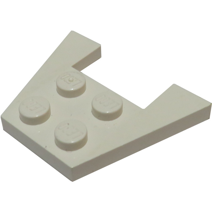 LEGO 4859 @@ Wedge x2 Plate 3 x 4 without Stud Notches @@ LIGHT GREY @@ GRIS 