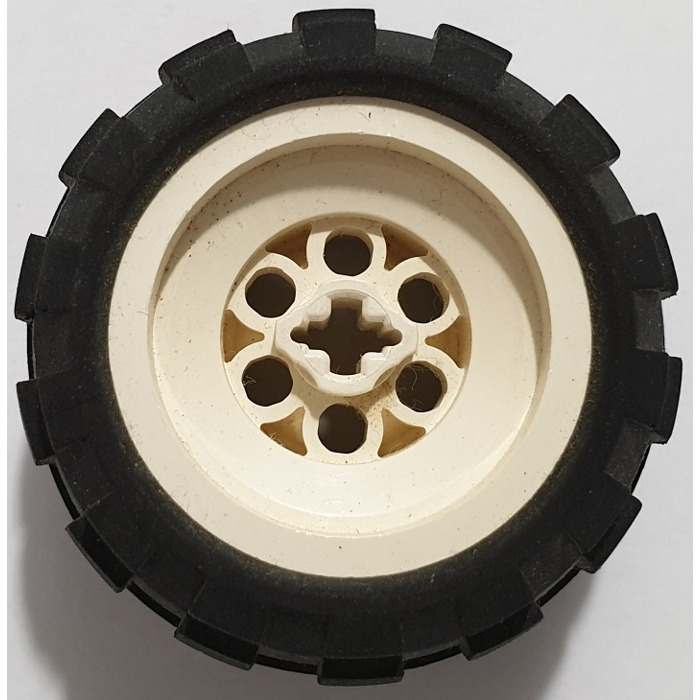 Pneumatic Rubber Tyres Lego 4 x YELLOW Balloon Wheels 43.2 x 28 S 4 Axles