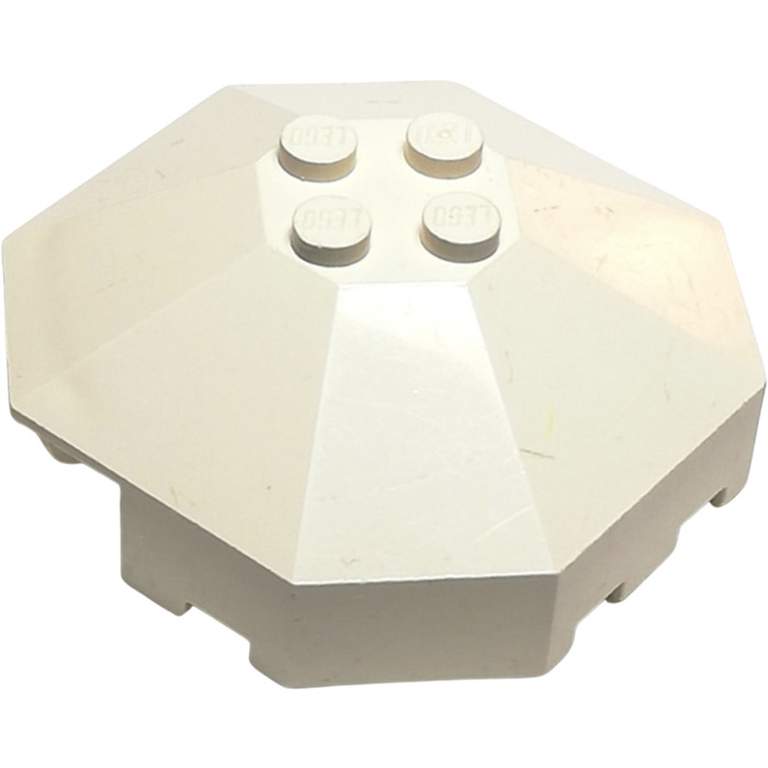 ようこ LEGO White Windscreen 6 x 6 Octagonal Canopy without Axle Hole
