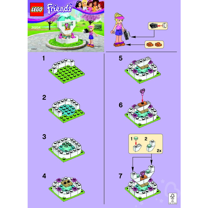 vinkel bunker Vanvid LEGO Wish Fountain Set 30204 Instructions | Brick Owl - LEGO Marketplace