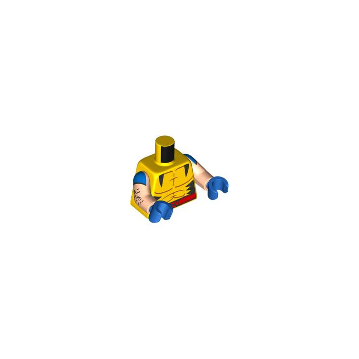 LEGO Wolverine Minifig Torso (973 / 76382) Brick Owl LEGO Marketplace