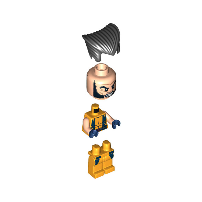 LEGO Wolverine with Hair Minifigure | Brick Owl - LEGO Marketplace