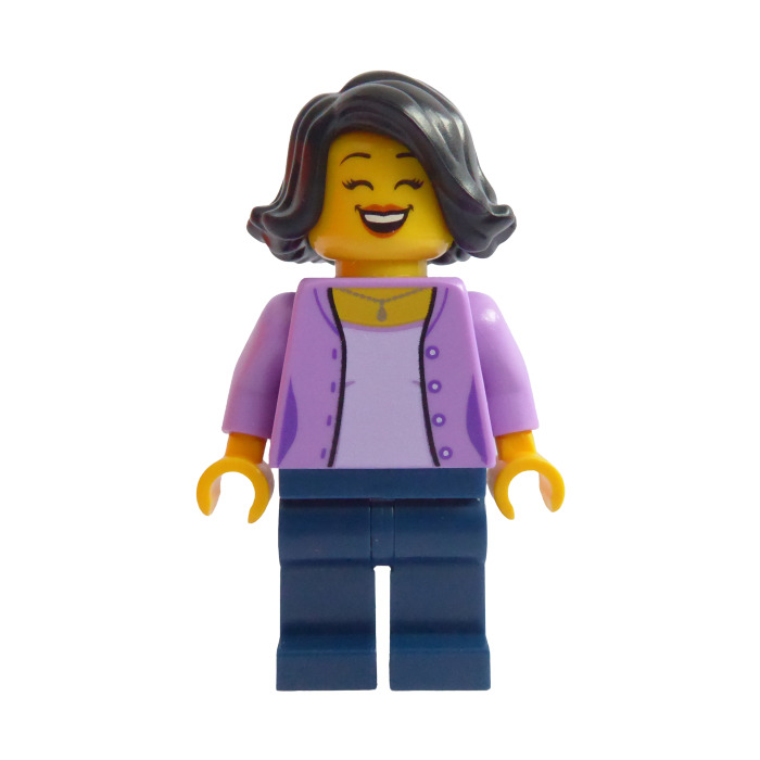 LEGO Woman in Medium Lavender Jacket Minifigure | Brick Owl - LEGO ...