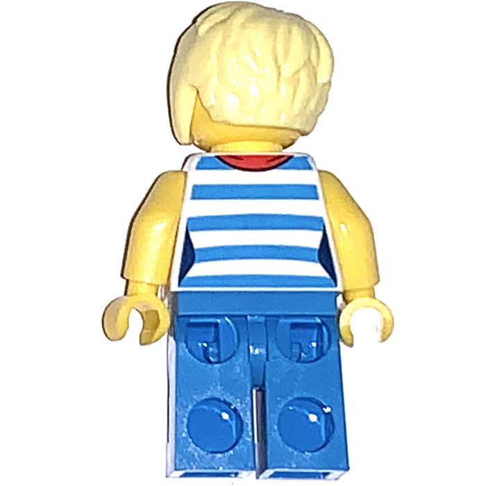 LEGO City Minifigure TWN288 Femme Haut Rayé Rose Female Striped Top NEUF NEW