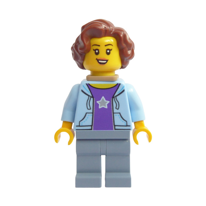 Brown Lego 11256-1x Perruque Cheveux Minifig Hair Female R 34283 New Neuf 