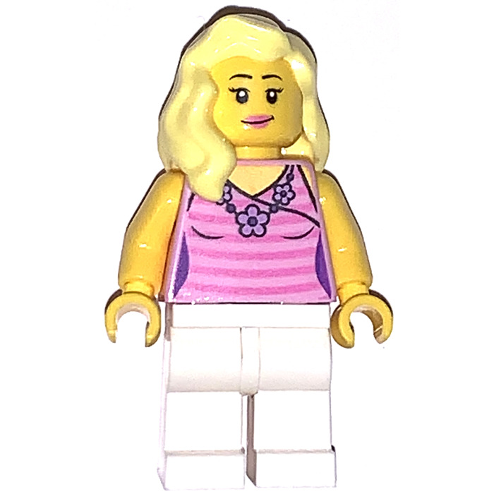 Lego New Bright Light Yellow Minifigure Hair Female Mid-Length Braid Girl Blonde