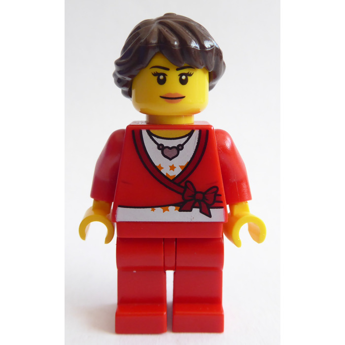 LEGO Woman With Red Sweater Minifigure Inventory Brick Owl LEGO 