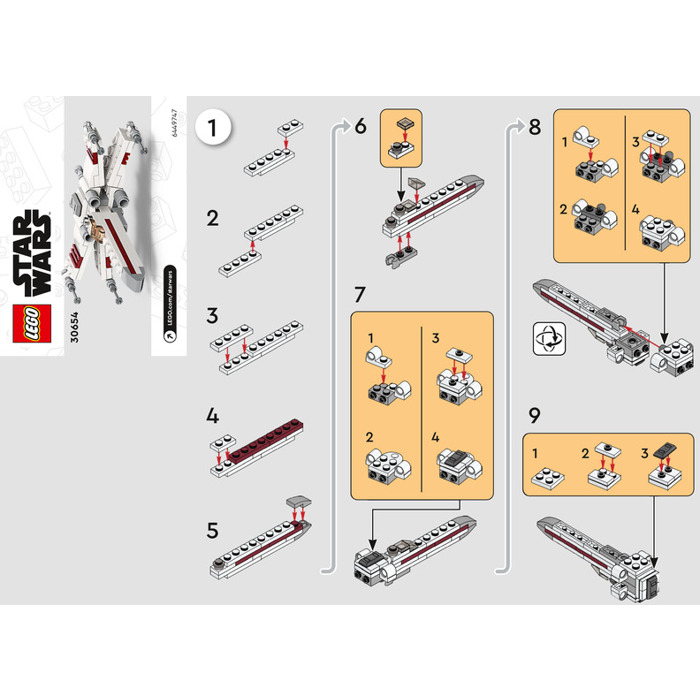 fordøjelse sensor entreprenør LEGO X-wing Starfighter Set 30654 Instructions | Brick Owl - LEGO  Marketplace