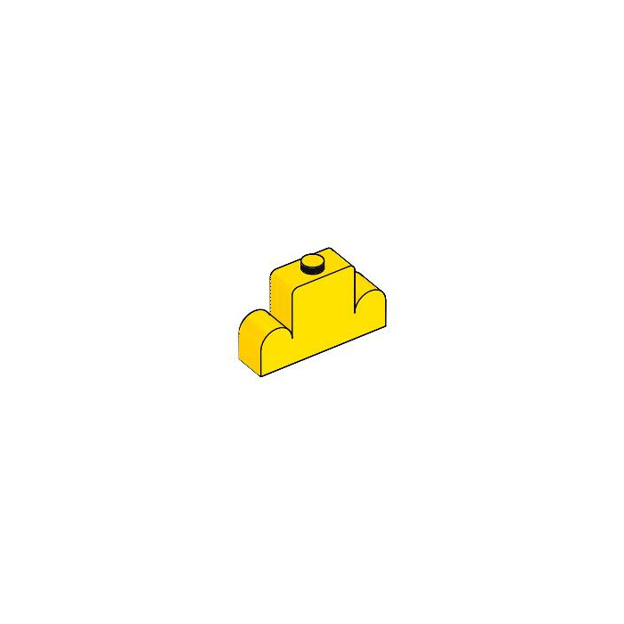 LEGO Yellow Brick 1 x 4 x 2 with Centre Stud Top (4088) | Brick 