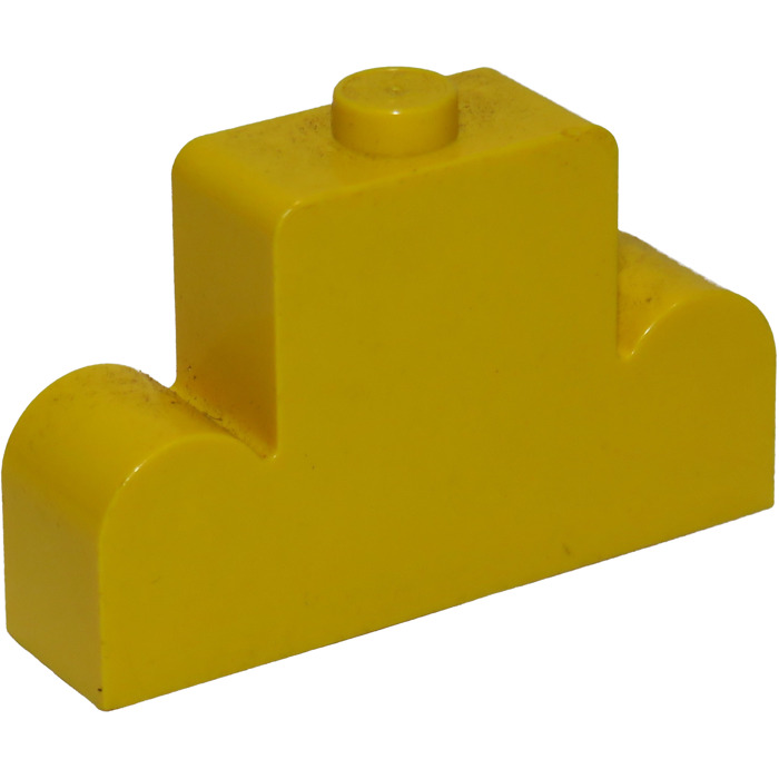 LEGO Yellow Brick 1 x 4 x 2 with Centre Stud Top (4088)