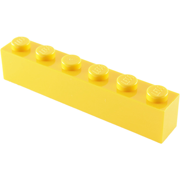New LEGO Lot of 4 Yellow 1x6 Bricks 
