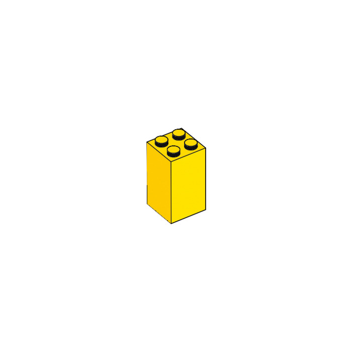 NUOVO!!! 30145 LEGO 10x Bright Light Yellow Brick 2x2x3 