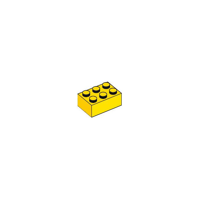 Lego 10x Stein 2x3 Gelb Yellow Brick 3002 Neuware New 