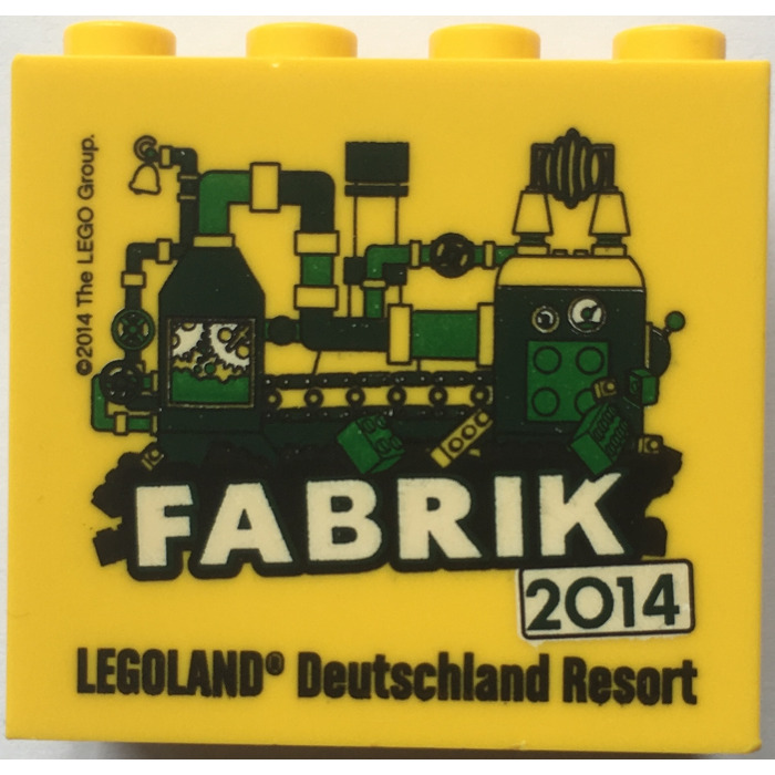 Valg udvikling af ækvator LEGO Yellow Brick 2 x 4 x 3 with Fabrik 2014 Legoland Deutschland Resort  (30144) | Brick Owl - LEGO Marketplace