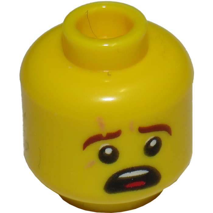 LEGO Yellow Digi Kai Head (Recessed Solid Stud) | Brick Owl - LEGO