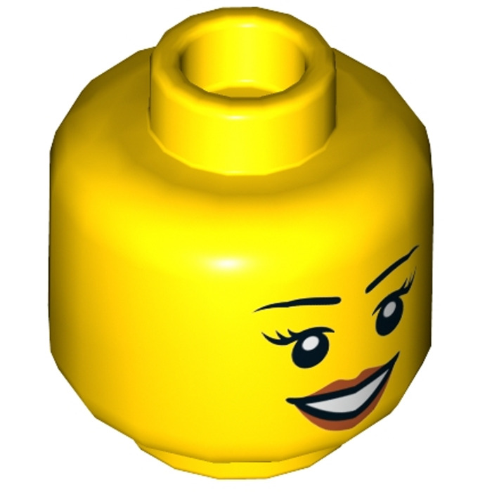 LEGO Yellow Female Yellow Head Smirk B4