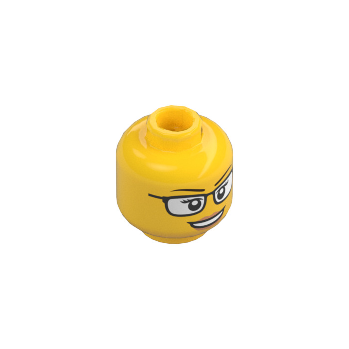 LEGO Female Head with Glasses and open Smile (3626 / 26880
