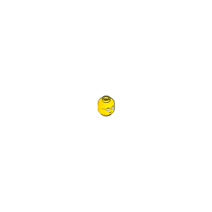 LEGO Yellow Minifigure with Silver Sunglasses (Safety Stud) (12487 / 21024) | Brick Owl - LEGO Marketplace