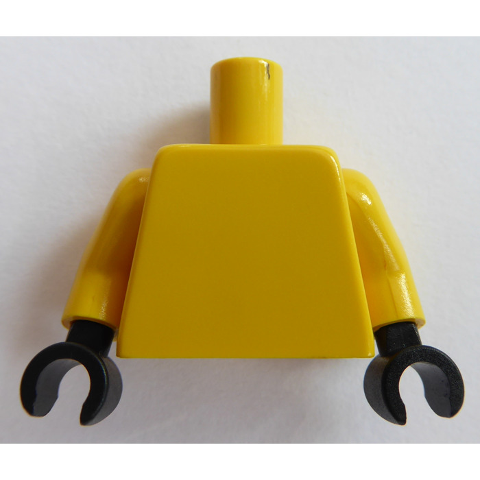 Lego Yellow Plain Torso With Yellow Arms And Black Hands Brick Owl