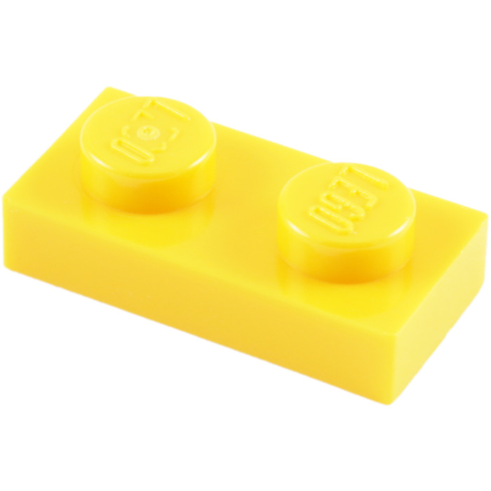 LEGO NEW-#3023  1 x 2 YELLOW PLATES-100 PIECES 