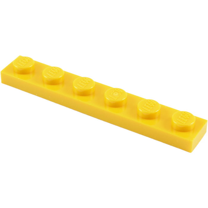 6 Plate 1 x 6 YELLOW 3666 3666 LEGO Parts~