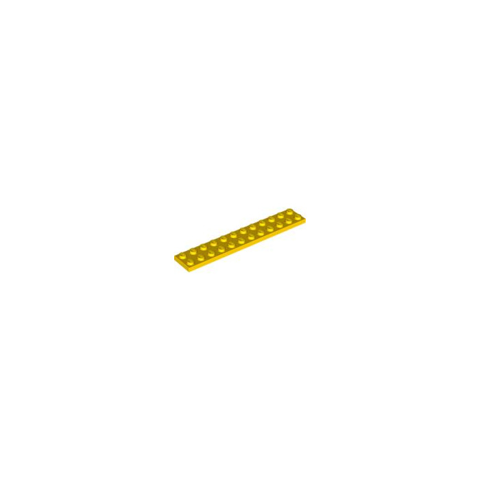 Lego 4 x flache Platte Bauplatte 2445 orange  2x12 