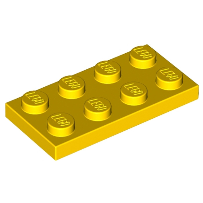 Plate 2x10 brick yellow, tan 4 x LEGO 3832 Plaque beige NEUF NEW 