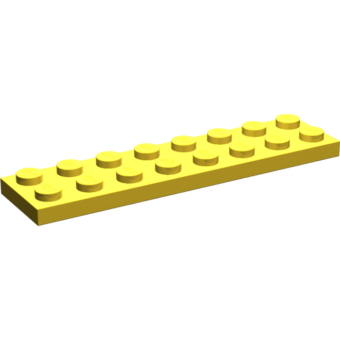 5 2x8 Yellow Standard Plate Bricks ~  Lego  ~ NEW ~