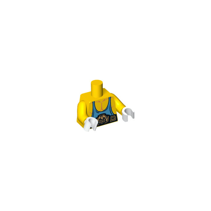 LEGO Yellow Super Wrestler Torso (88585) | Brick Owl - LEGO Marketplace