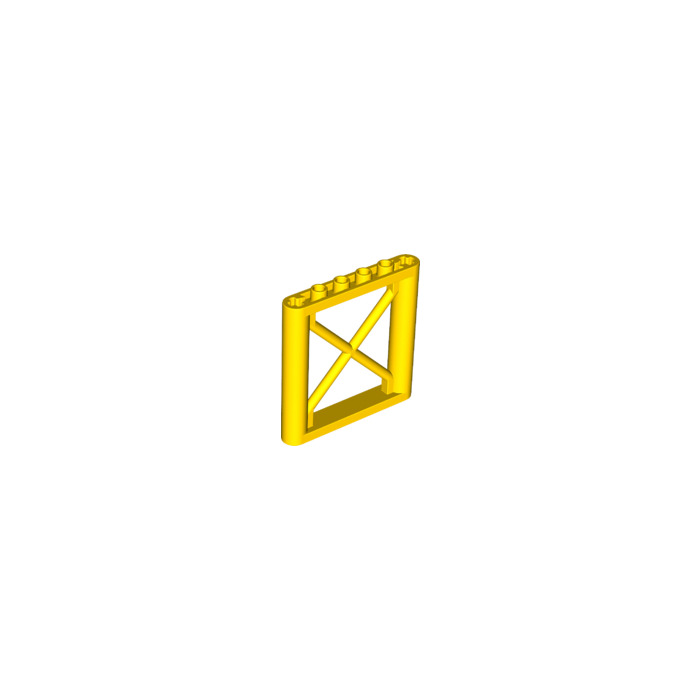 2x 1x6x5 truss girder support rectangular cross yellow//yellow 64448 new Lego