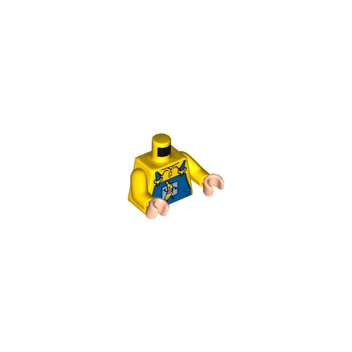 Lego Yellow Truck Driver Minifig Torso (76382) Comes In 