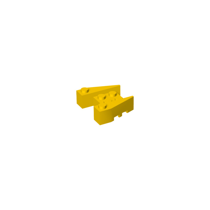 LEGO 10 x Keilstein Flügel gelb Yellow Wedge 3x4 with Stud Notches 50373 
