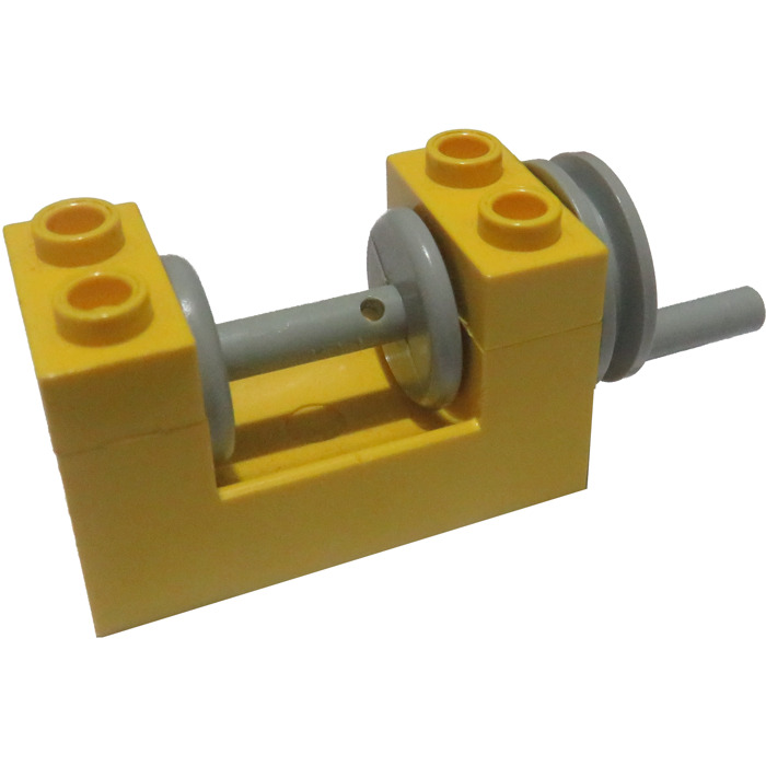 LEGO Vintage Yellow String Reel Winch 2 x 4 x 2  375 6075 7814 6361 4552 165 744