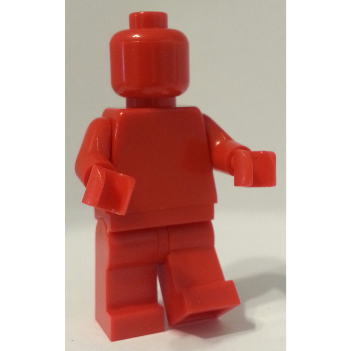 Lego Plain Red MONOCHROME FIGURINE 